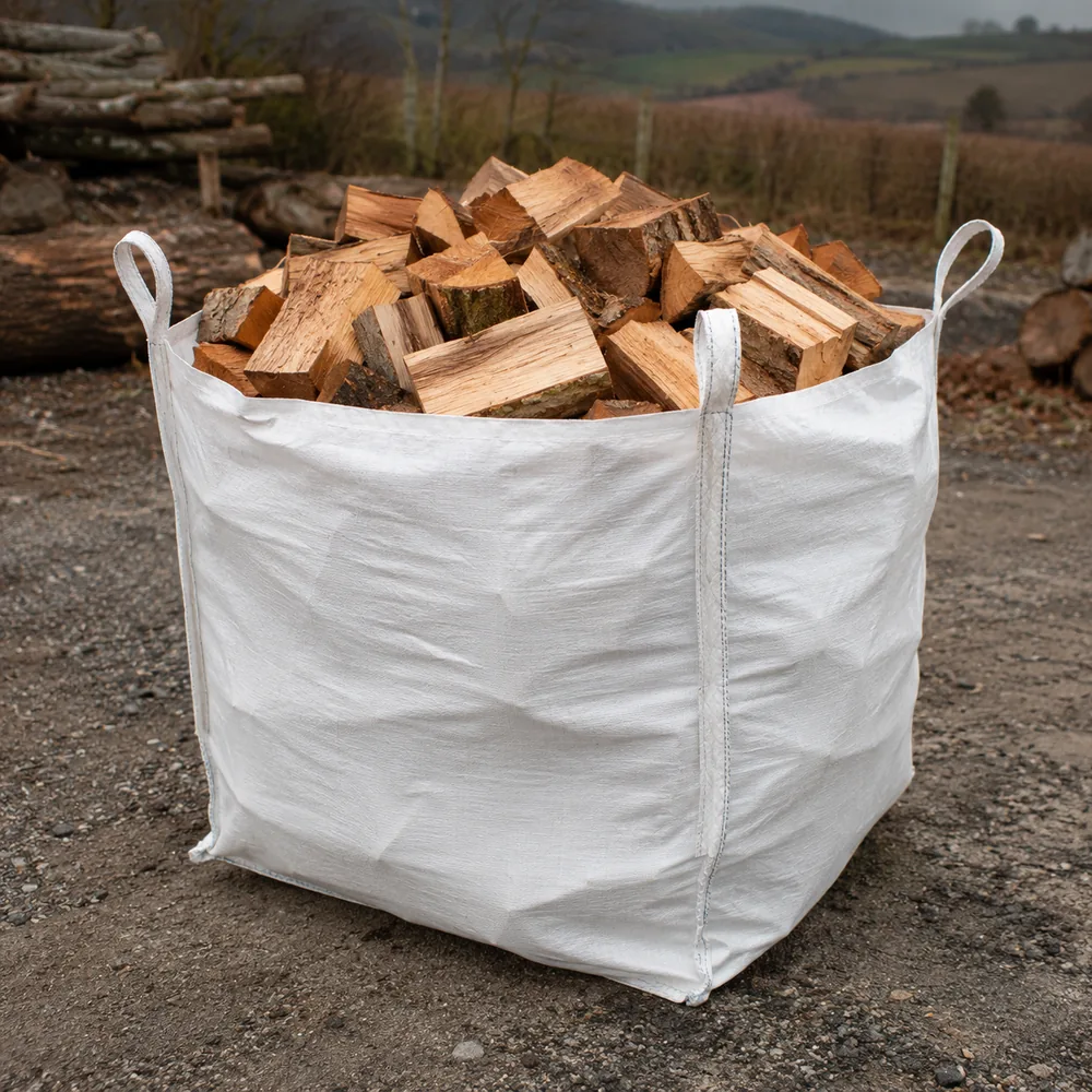 XL dumpy bag of kiln dried hardwood logs for North Devon delivery