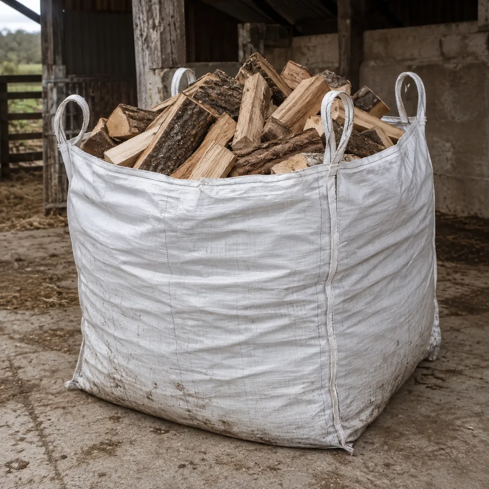 Mixed Hardwood and Softwood Logs supplied in a XL 0.9m³ dumpy bag